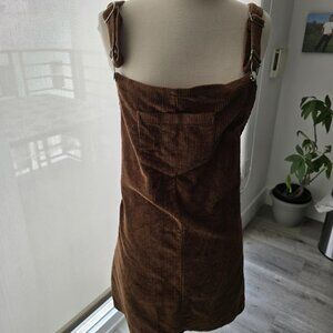 2XL brown overall skirt